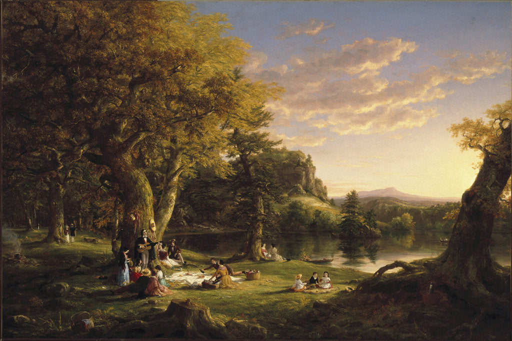 Detail of The Pic-Nic, 1846 by Thomas Cole