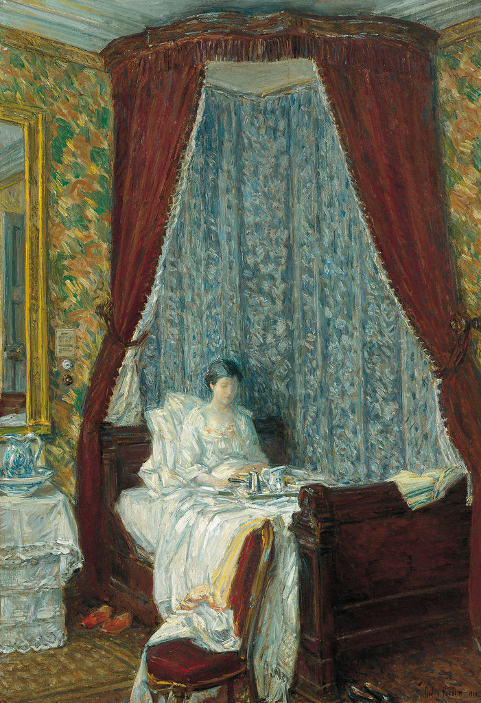 Detail of The French Breakfast, 1910 by Childe Hassam