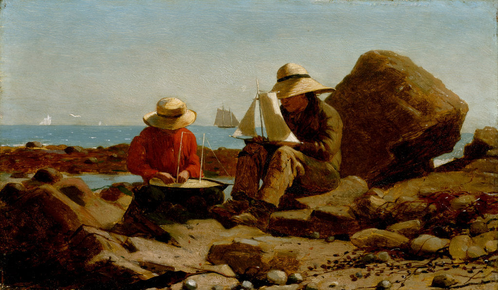 Detail of The Boat Builders, 1873 by Winslow Homer