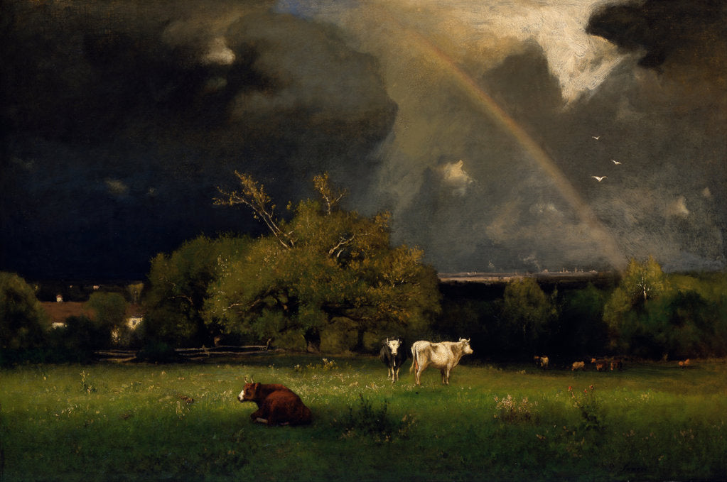 Detail of Rainbow, 1878-1879 by George Inness