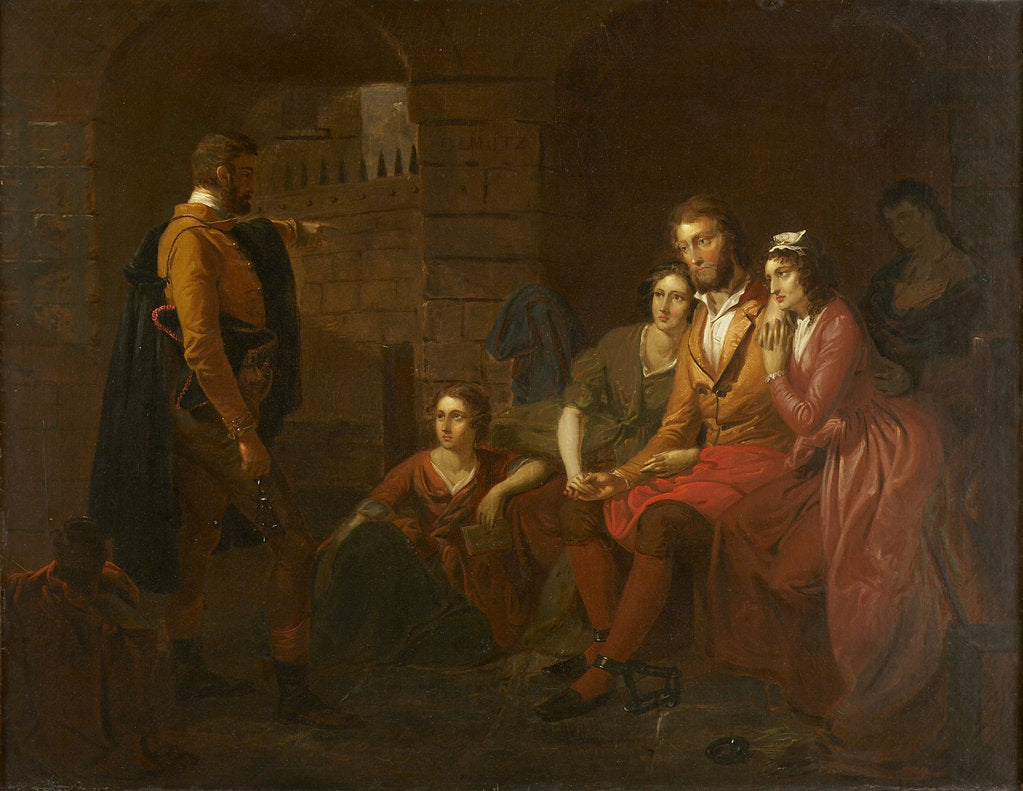 Detail of Lafayette in Prison at Olmütz, 1850 by Tompkins Harrison Matteson