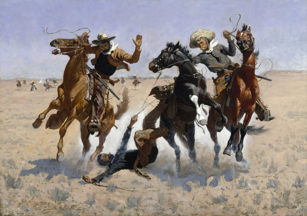 Detail of Aiding a Comrade, 1890 by Frederic Sackrider Remington