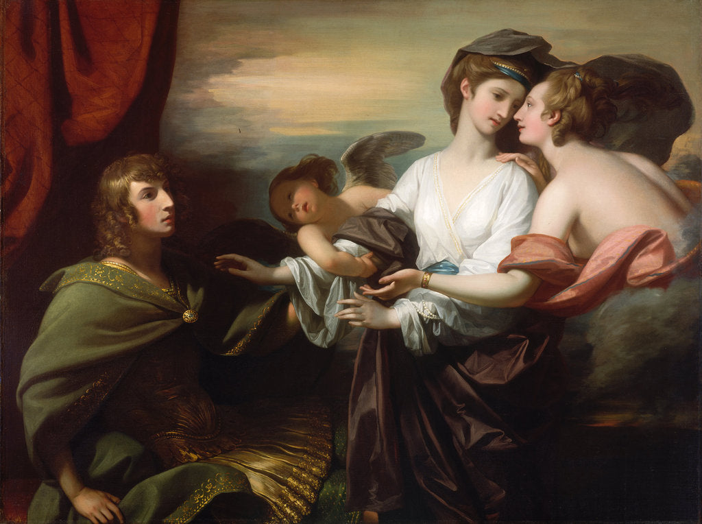 Detail of Helen Brought to Paris, 1776 by Benjamin West