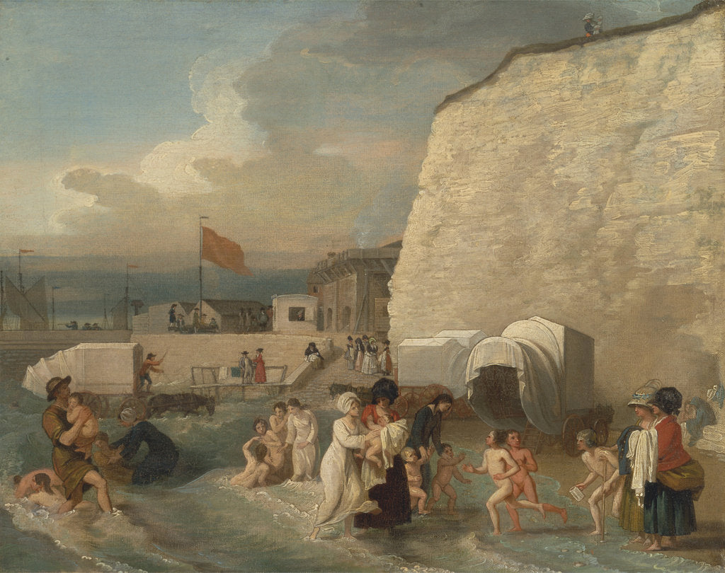 Detail of The Bathing Place at Ramsgate, ca 1788 by Benjamin West