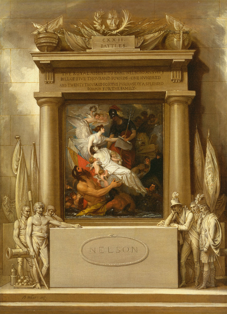 Detail of The Apotheosis of Nelson, 1807 by Benjamin West