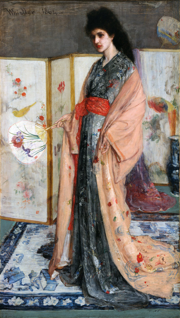 Detail of La Princesse du Pay de la Porcelaine by James Abbott McNeill Whistler