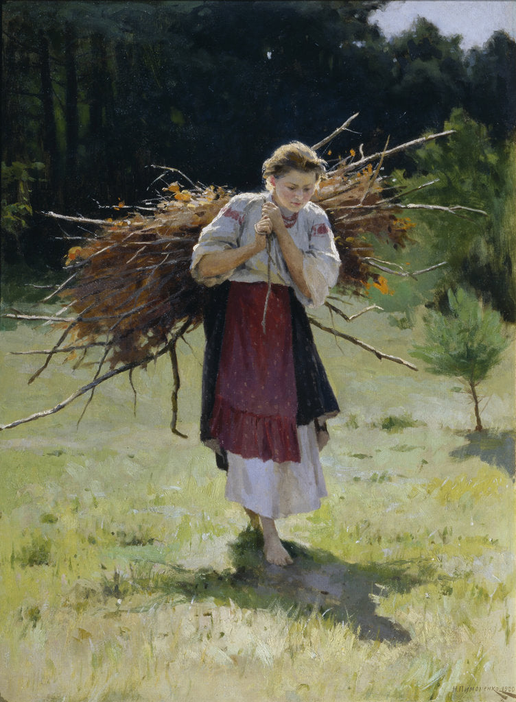 Detail of From the Forest, 1900 by Nikolai Kornilovich Pimonenko