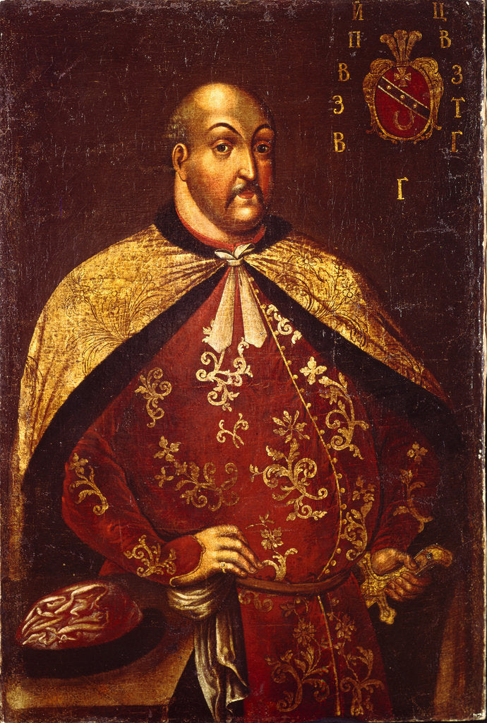 Detail of The Zaporozhian Cossacks Ataman Vasily Grigoryevich Gamaleya, ca 1760 by 18th century Anonymous