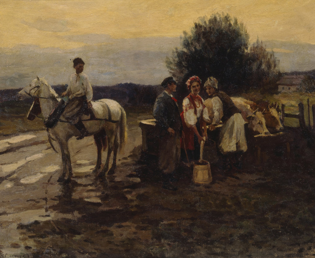 Detail of Rivals by Nikolai Kornilovich Pimonenko