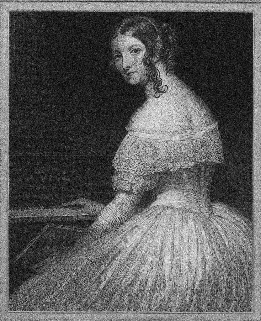 Detail of Amalie von Krüdener, 1830s by Anonymous