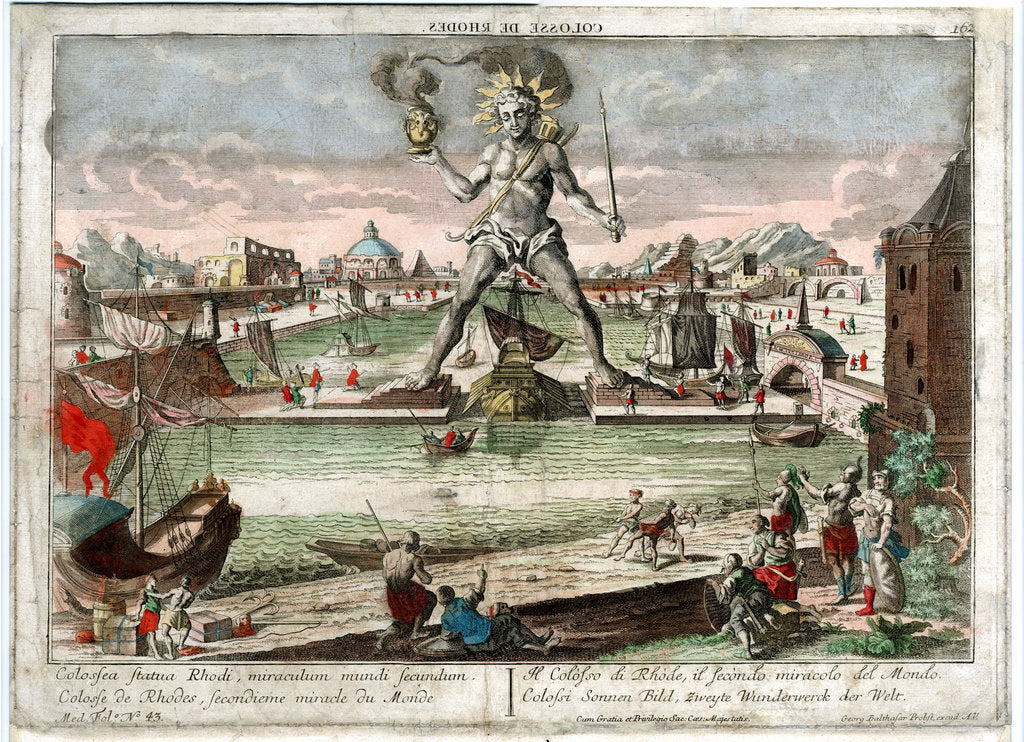 Detail of The Colossus of Rhodes, 1760 by Anonymous