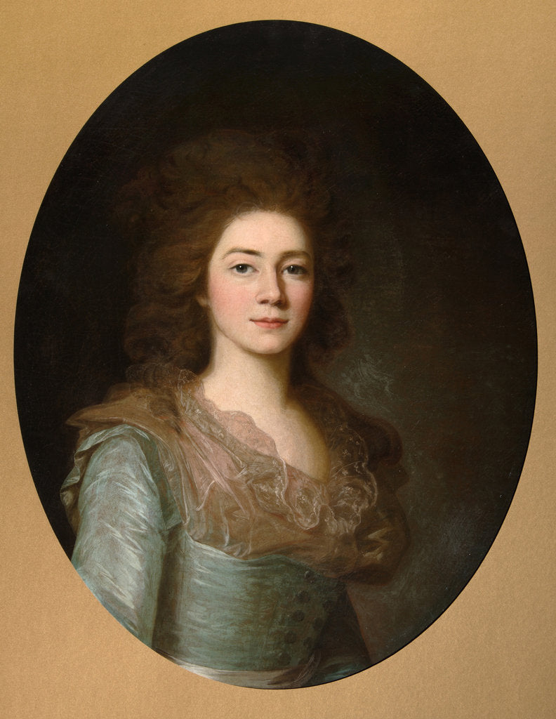Detail of Portrait of Countess Varvara Ivanovna Golitsyna (?-1804), née Shipova, 1790s by Anonymous