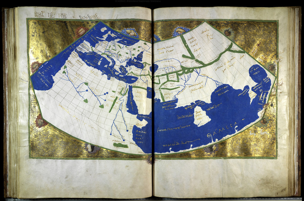 Detail of Geographia by Ptolemy, ca 1454 by Anonymous master