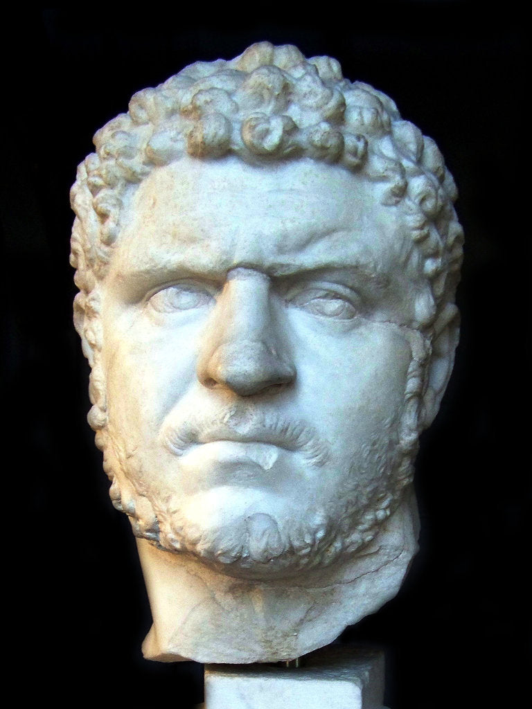 Detail of Caracalla, 3rd cen. AD by Classical sculpture Art of Ancient Rome