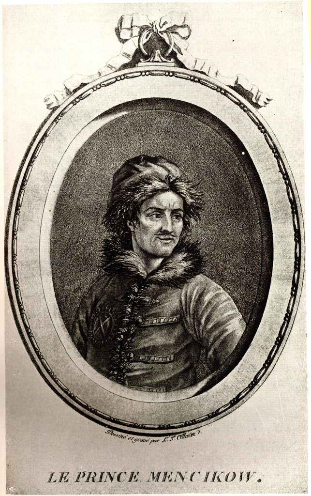 Detail of Portrait of Prince Alexander Danilovich Menshikov by Anonymous