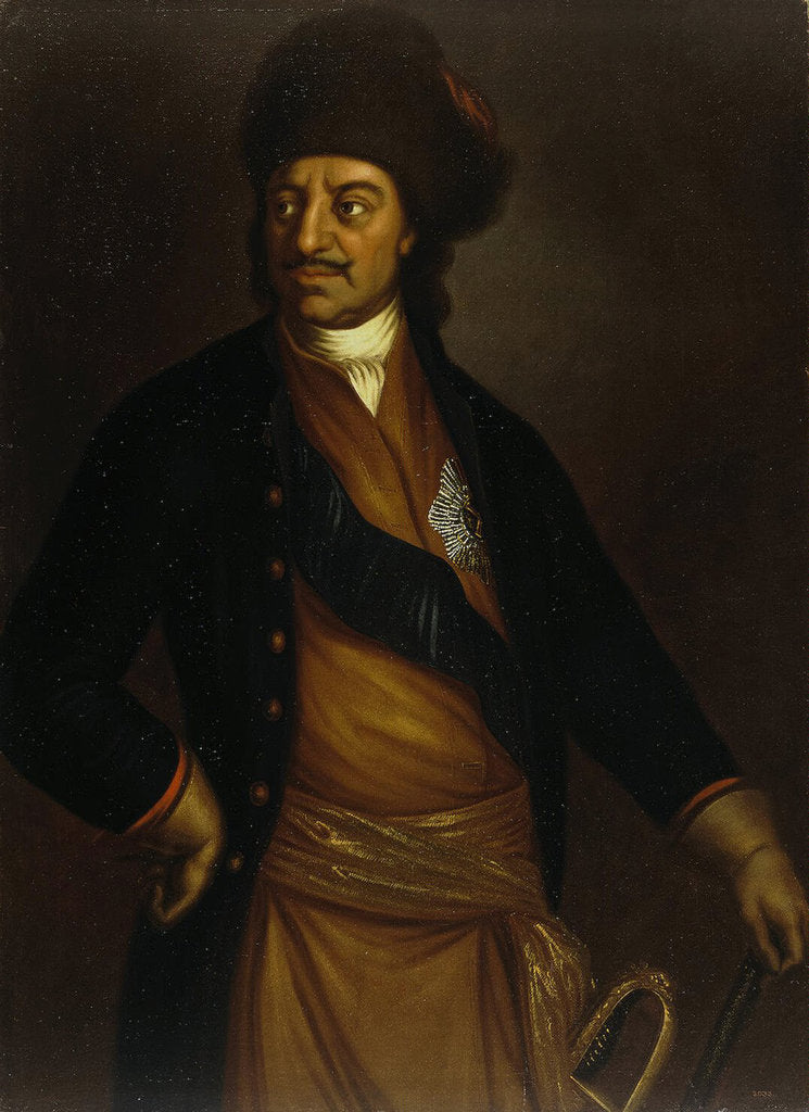 Detail of Portrait of Emperor Peter I the Great, Early 18th cen by Anonymous