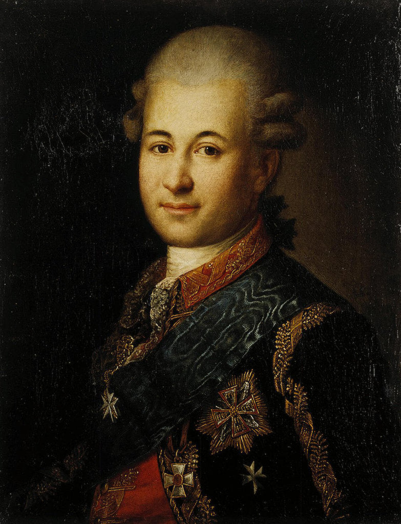 Detail of Portrait of Semyon Zorich, the Catherine the Greats Favourite, Late 18th cent by Anonymous