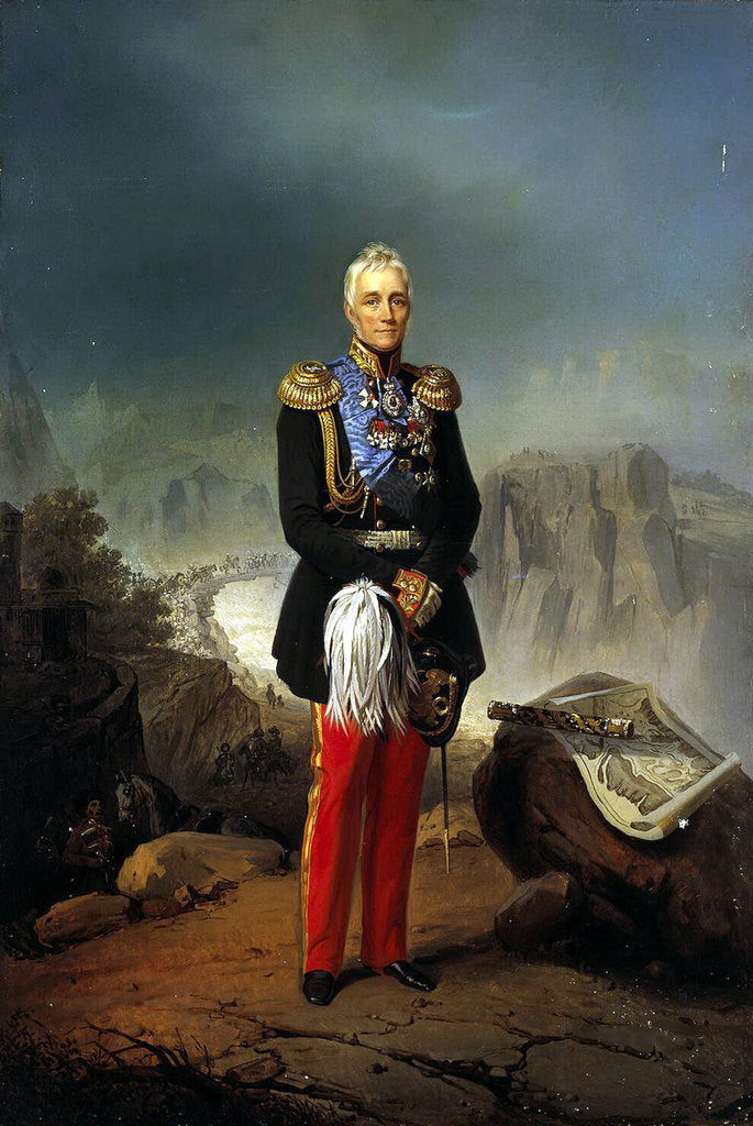 Detail of Portrait of Count Mikhail Vorontsov, Second Half of the 18th cen by Anonymous