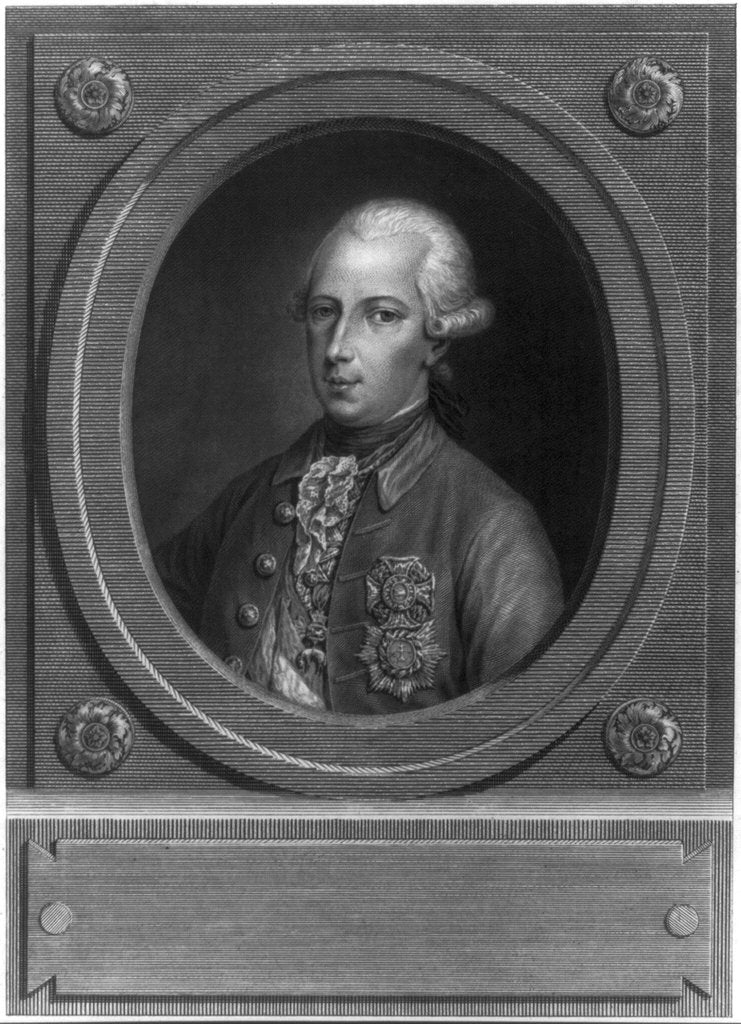 Detail of Portrait of Emperor Joseph II, 18th century by Anonymous