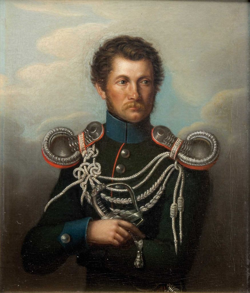 Detail of Portrait of Nicholas Maximilianovich, 4th Duke of Leuchtenberg (1843?1891), c. 1870 by Anonymous