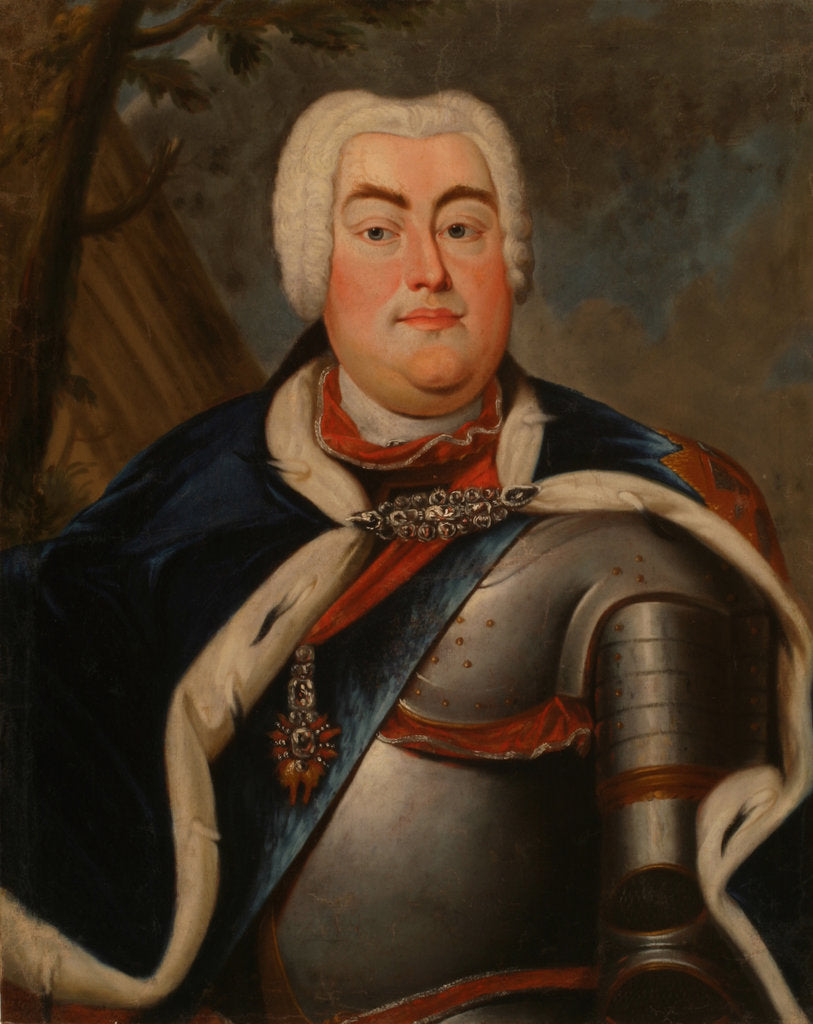 Detail of Portrait of Augustus III of Poland by Anonymous
