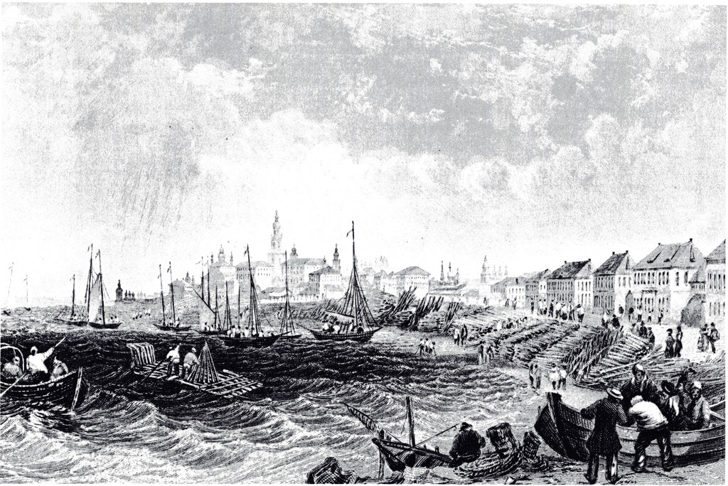 Detail of View of Kostroma, ca 1835 by Anonymous