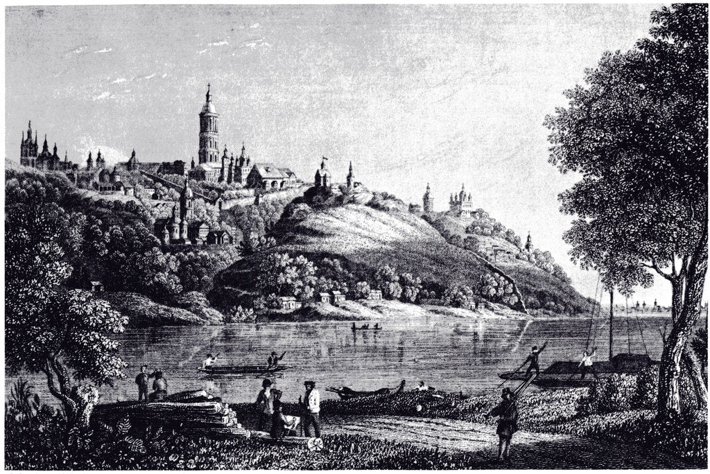Detail of View of Kiev, 1835 by Anonymous