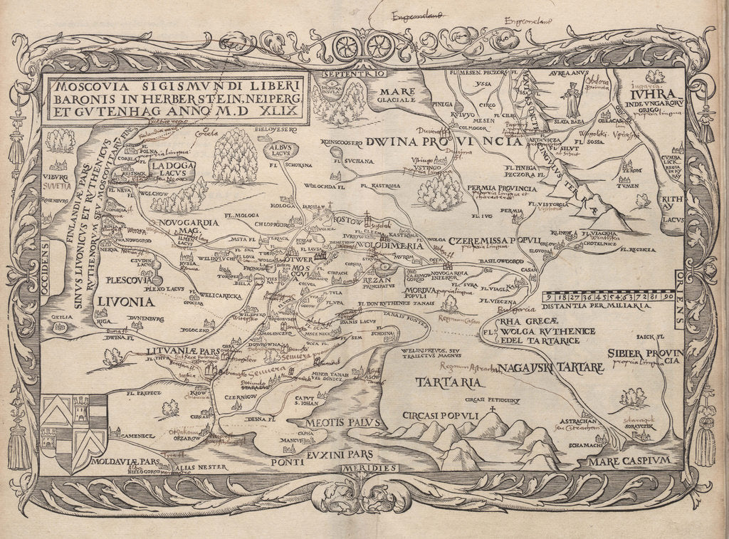 Detail of Map of Russia by Anonymous