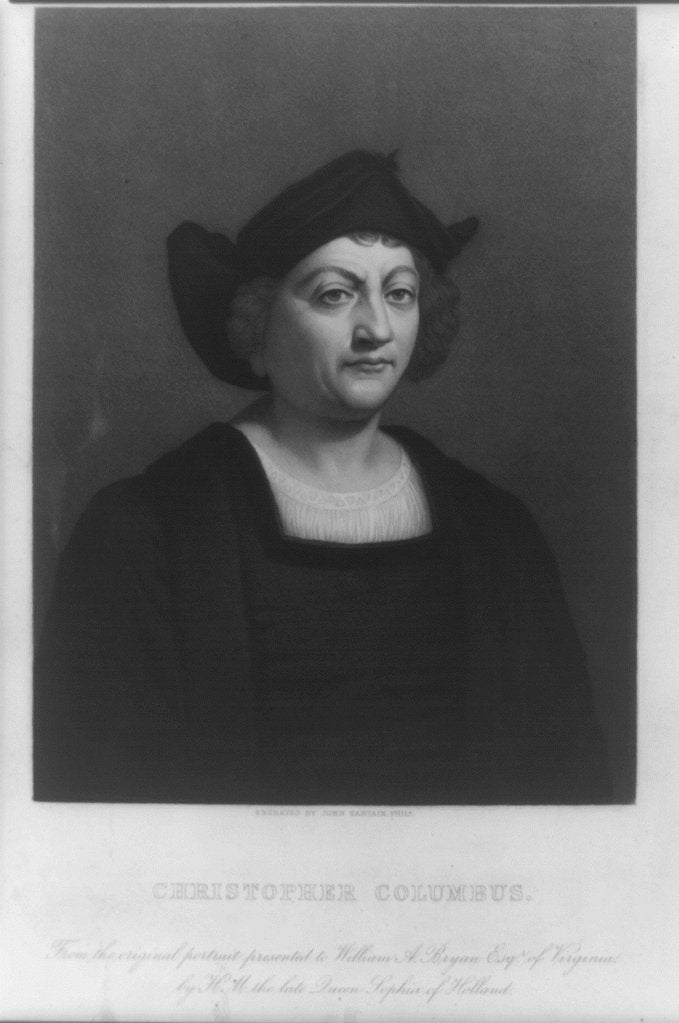 Detail of Portrait of Christopher Columbus by Anonymous