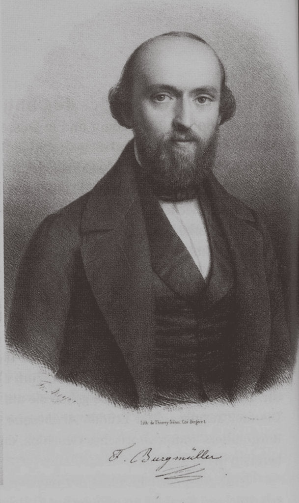Detail of Portrait of the composer Johann Friedrich Franz Burgmüller, c. 1840 by Anonymous