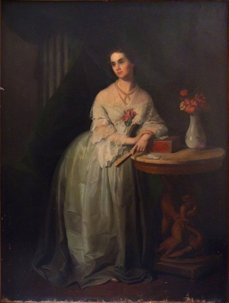 Detail of Portrait of Princess Nino Aleksandrovna Griboyedova (née Chavchavadze), Mid of the 19th cen by Anonymous