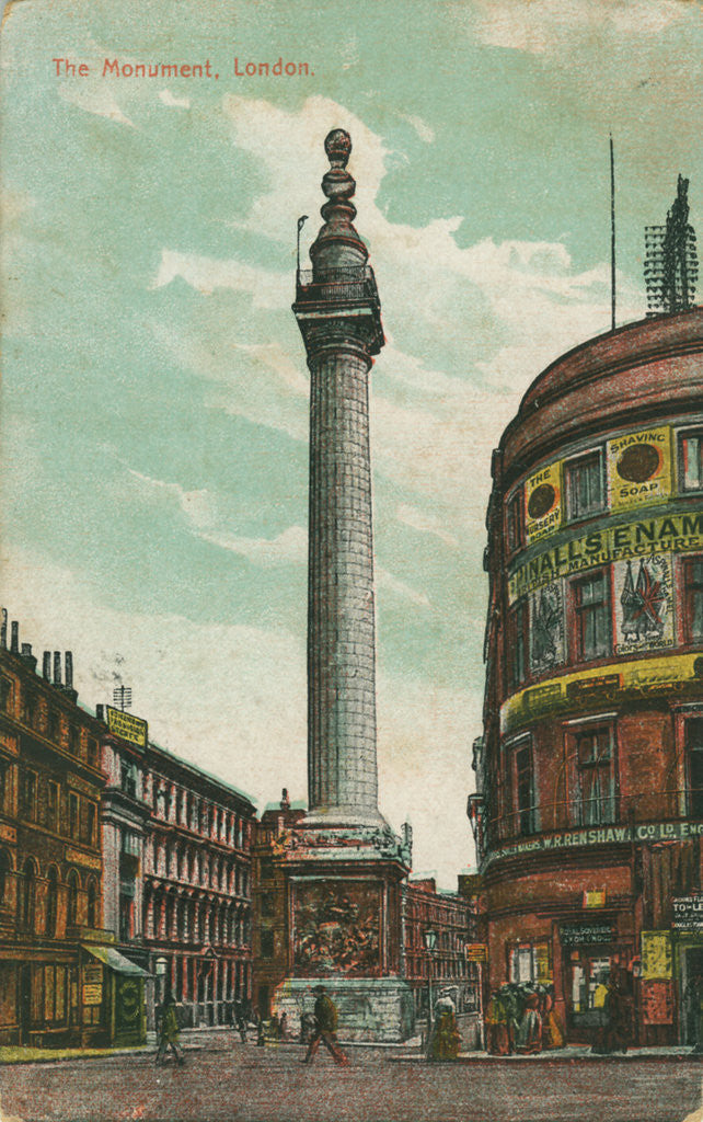 Detail of Monument, London by Anonymous