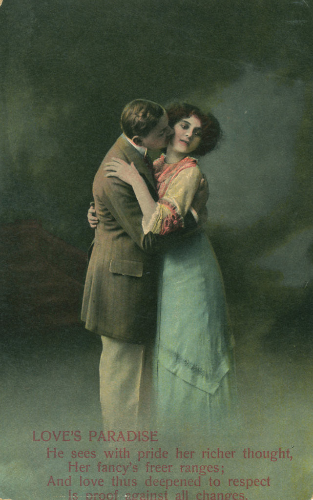 Detail of Vintage romantic poatcard by Anonymous