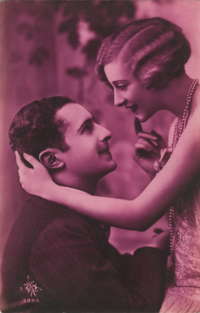 Detail of Romantic postcard by Anonymous