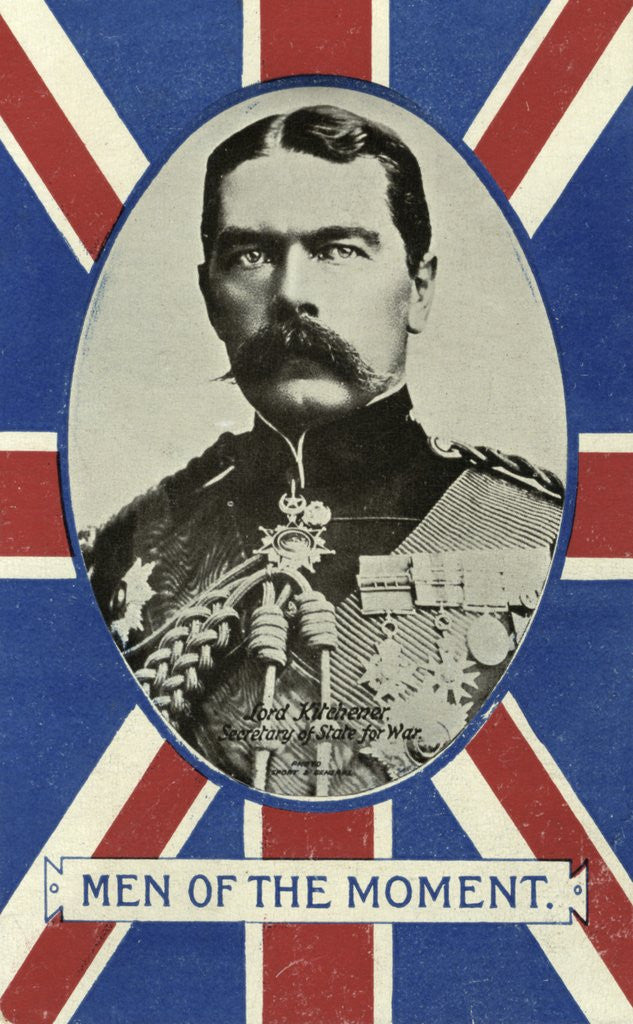 Detail of 'Men of the Moment', Herbert Kitchener, 1st Earl Kitchener, Secretary of State for War by Valentine