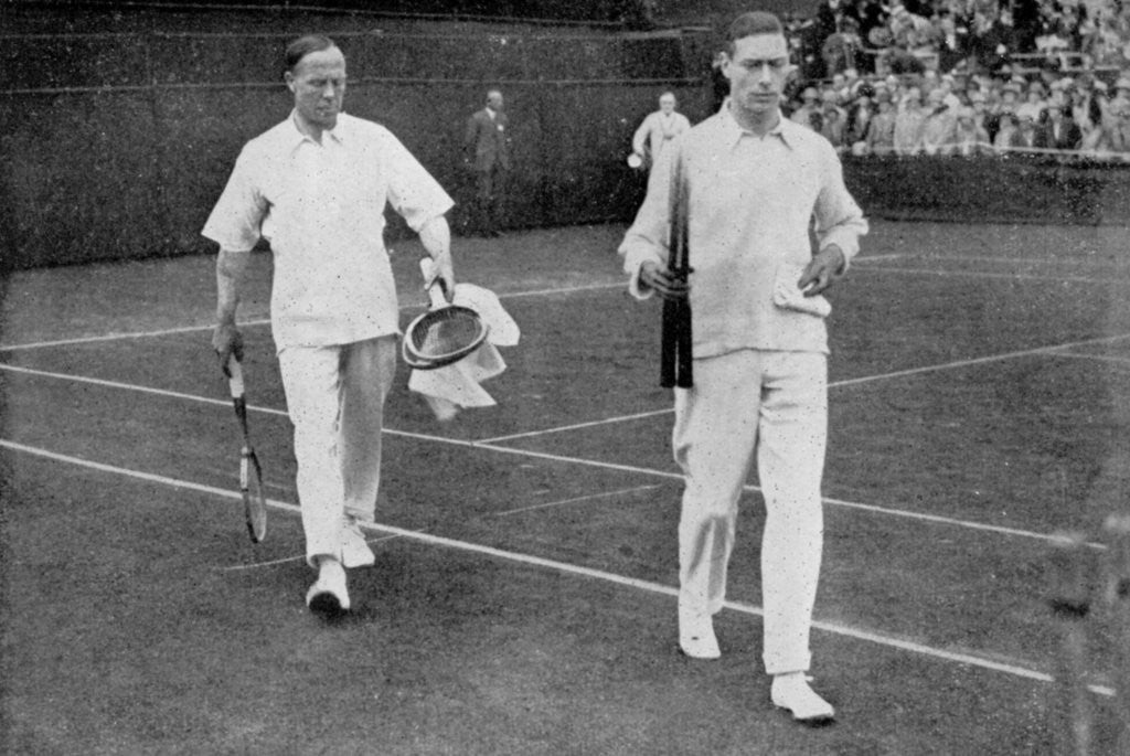 Detail of The Duke of York and his doubles partner Wing Commander Sir Louis Greig, Wimbledon 1926 by London News Agency