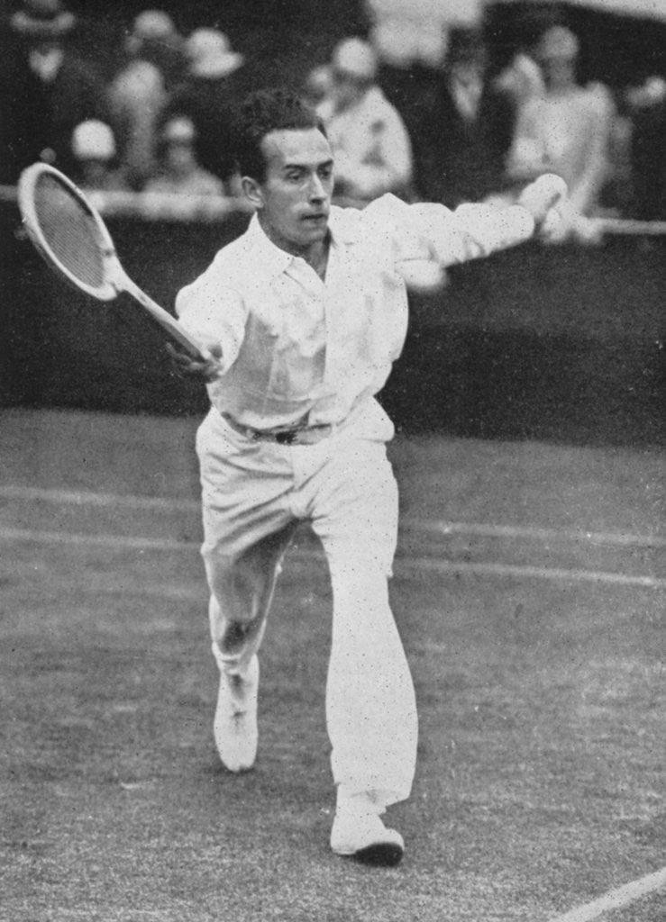 Detail of Henri Cochet, the fastest player of his time, Wimbledon by Anonymous