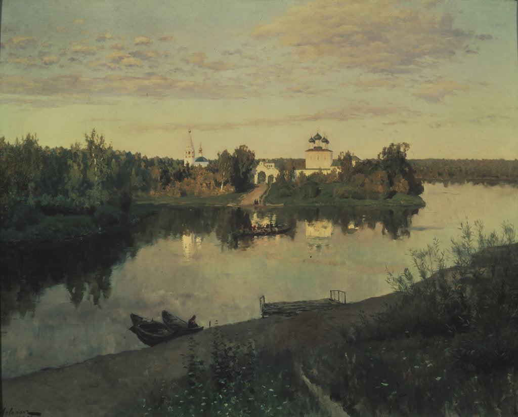 Detail of The Evening Ringing, 1892 by Isaak Ilyich Levitan