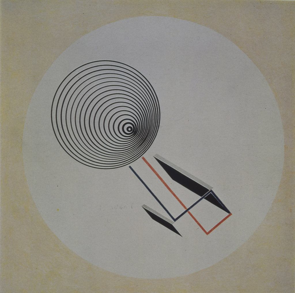 Detail of Proun 93. Floating spiral, 1924 by El Lissitzky