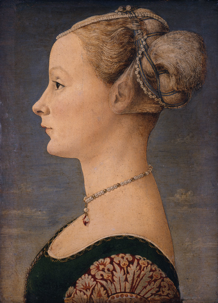 Detail of Portrait of a Woman, Second Half of the 15th cen by Piero del Pollaiuolo