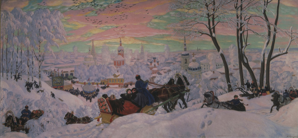 Detail of Shrovetide, 1916 by Boris Michaylovich Kustodiev