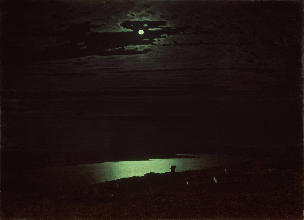 Detail of Moonlit Night on the Dniepr, 1880 by Arkhip Ivanovich Kuindzhi