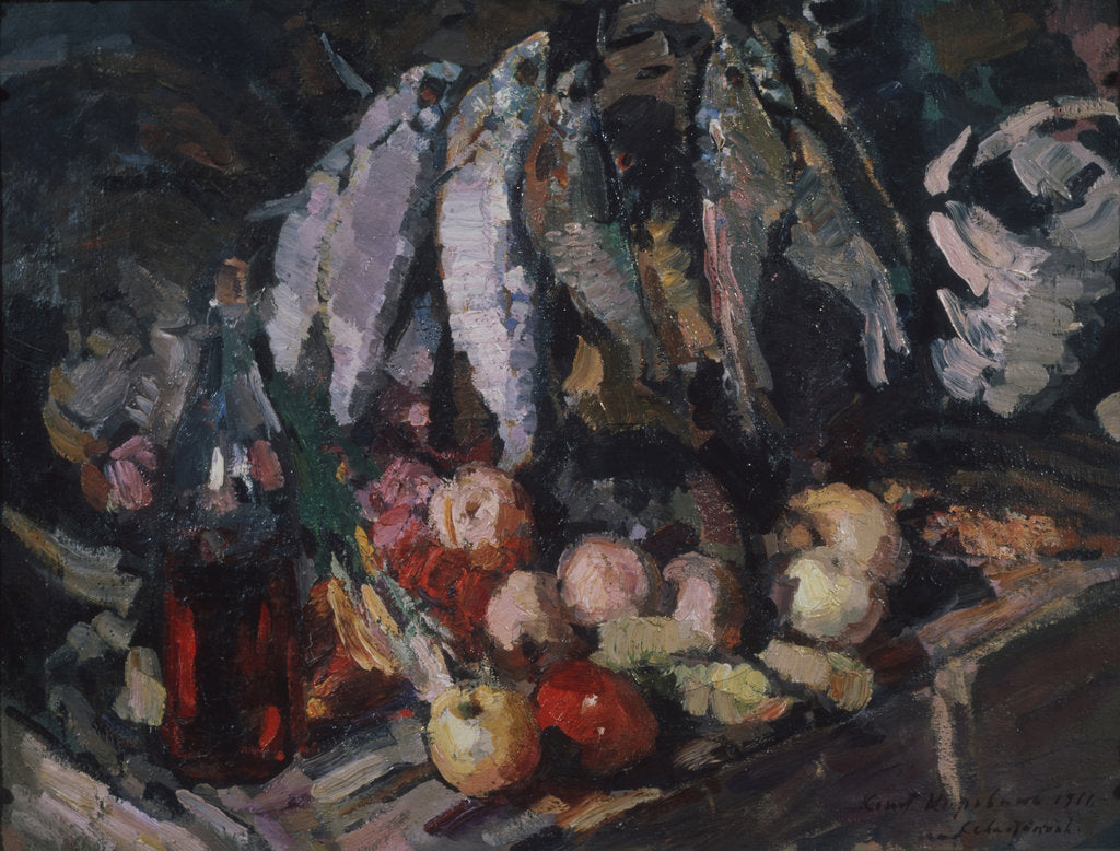 Detail of Fish, vine and fruits, 1916 by Konstantin Alexeyevich Korovin