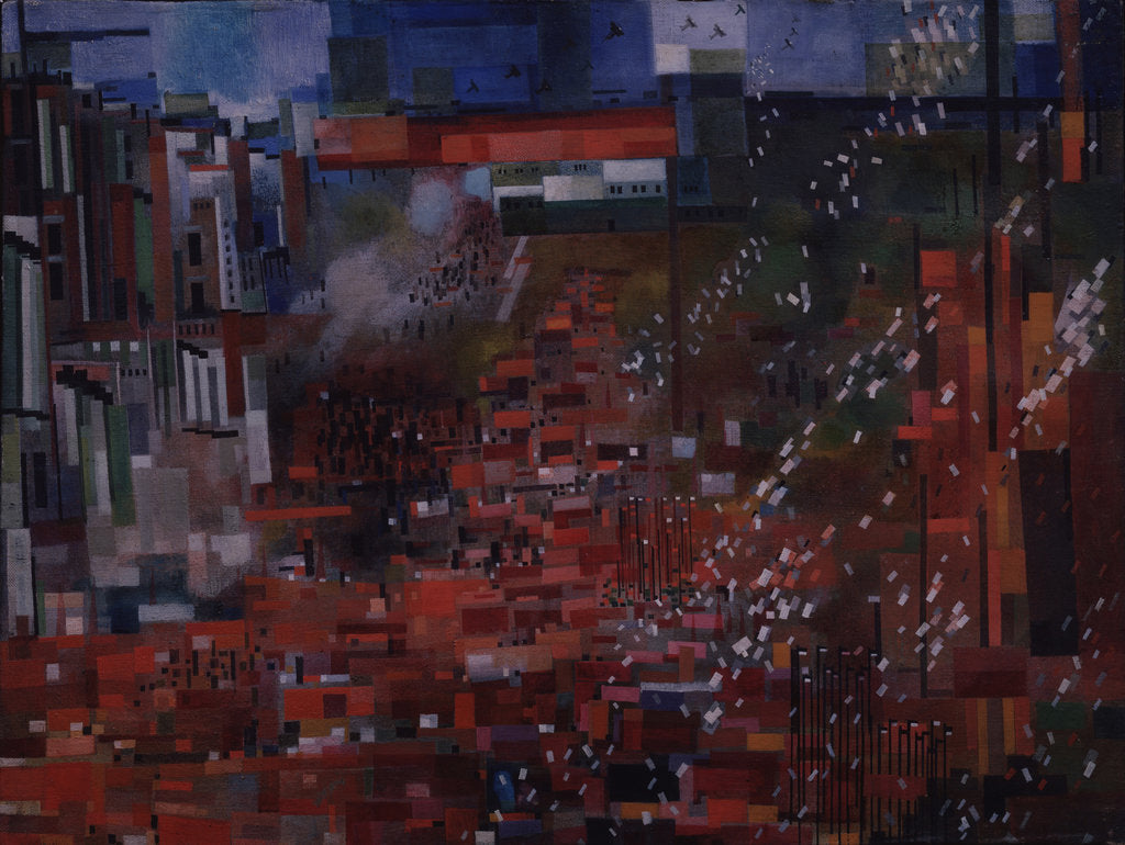 Detail of The May Day, 1929 by Vasili Vasilyevich Kuptsov