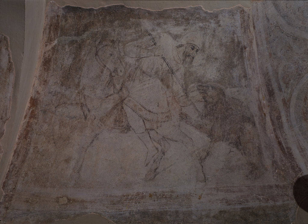 Detail of Bear Hunt, 11th century by Ancient Russian frescos
