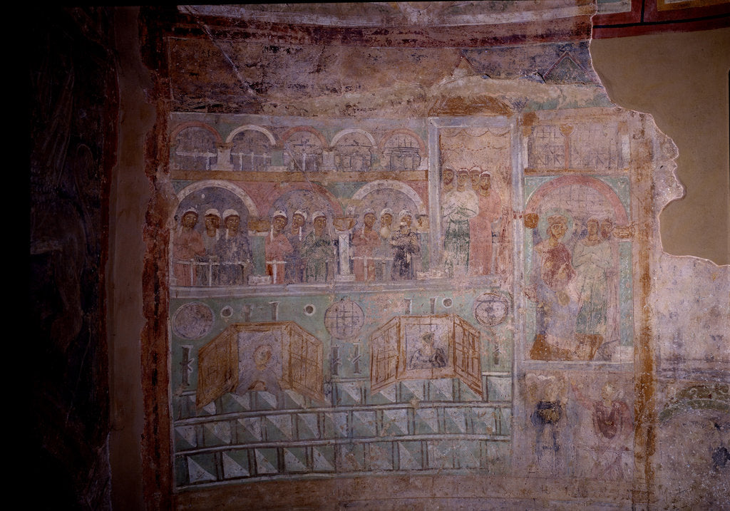 Detail of In the Hippodrome, 11th century by Ancient Russian frescos