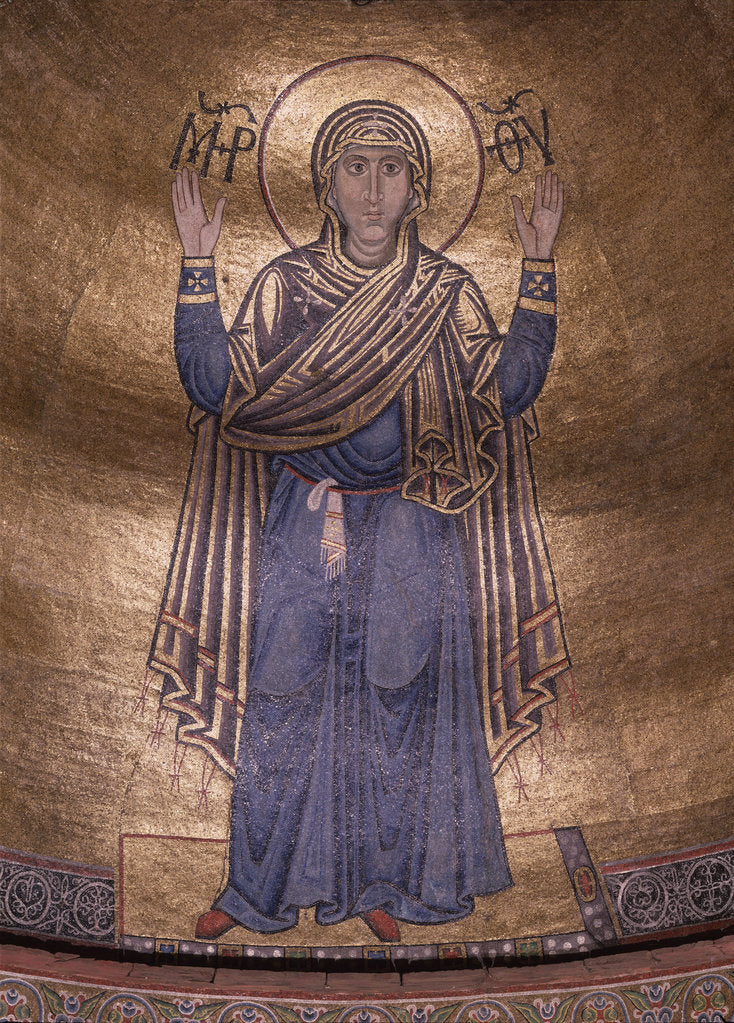 Detail of The Virgin Orans, c. 1037 by Byzantine Master