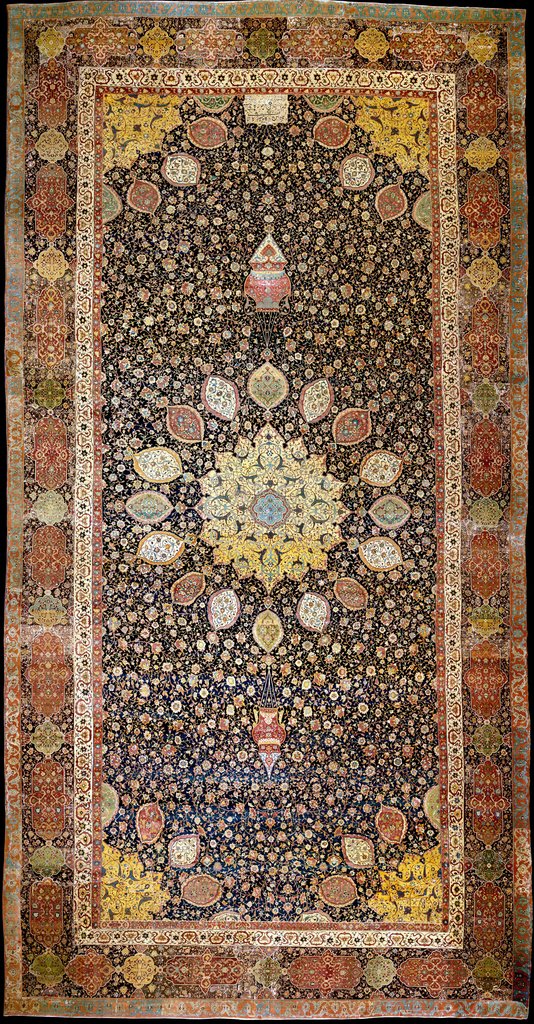 Detail of The Ardabil Carpet, c.1540 by Iranian master