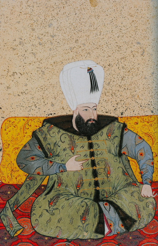 Detail of Ahmed I, Sultan of the Ottoman Empire, ca 1705 by Abdulcelil Levni