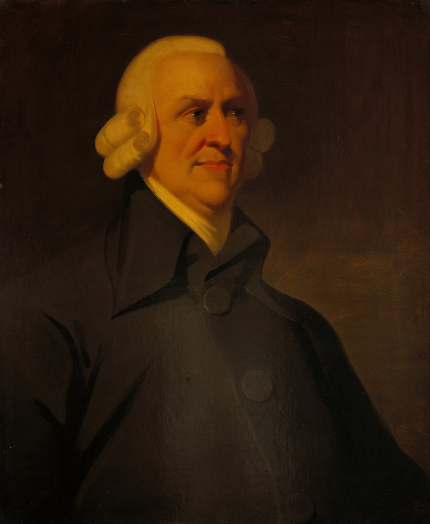 Detail of Portrait of Adam Smith, 1795 by Anonymous